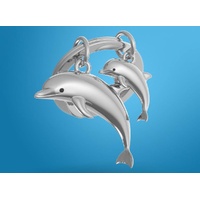 Metalmorphose Keychain - Dolphin Family