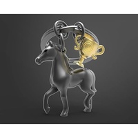 Metalmorphose Keychain - Horse & Trophy