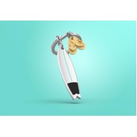 Metalmorphose Keychain - Surfboard with Flip-Flops