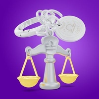 Metalmorphose Keychain - Libra