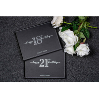 Silver & Black 18th Birthday Guest Book