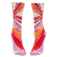Blue Q Womens Crew Socks - I'm A Girl, What's Your Superpower?