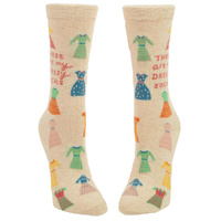 Blue Q Womens Crew Socks - These Are My Dressy Socks