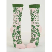 Blue Q Womens Crew Socks - I Have A Bit Of A Plant Problem