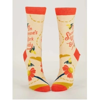 Blue Q Womens Crew Socks - I'm Someone's Work Buddy
