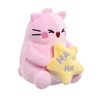 Pembe the Pink Cat Plush - Laughing