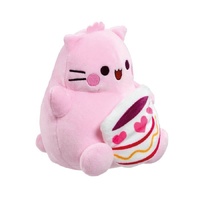 Pembe the Pink Cat Plush - Coffee