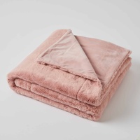 Pilbeam Living - Pippa Faux Fur Throw Pink