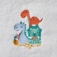Pilbeam Baby Jiggle & Giggle - Green Dino Family Bath Towel & Face Washer Set