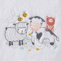 Pilbeam Jiggle & Giggle - Farm Animals Bath Towel & Face Washer Set