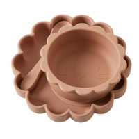 Pilbeam Nordic Kids - Henny Silicone 3pc Dining Set - Terracotta