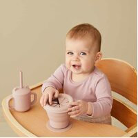 Pilbeam Nordic Kids - Henny Silicone Sippy Cup with Straw - Musk