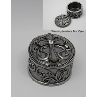 Jewellery Box With Cross - Metallic Colour