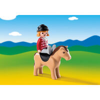 Playmobil 1.2.3 - Equestrian with Horse