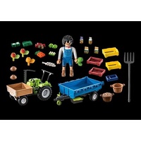 Playmobil 1.2.3 - Harvester Tractor with Trailer