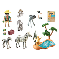 Playmobil Wiltopia - Animal Photographer with Zebras