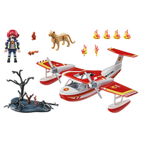 Playmobil City Action - Firefighting Plane with Extinguishing Function