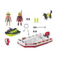 Playmobil Action Heroes - Fireboat with Water Scooter