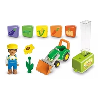 Playmobil JUNIOR - Tractor with Load and Drop Planter