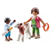 Playmobil DuoPack - Farmer with Calf