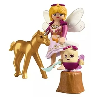 Playmobil - Golden Unicorn Foal with Fairy