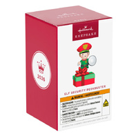 2026 Hallmark Keepsake Ornament - Elf Security Peekbuster with Motion-Activated Sound and Light