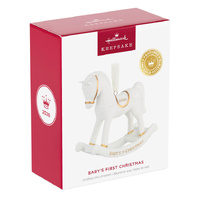 2026 Hallmark Keepsake Ornament - Baby's 1st Christmas Rocking Horse Porcelain