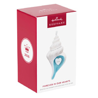 2026 Hallmark Keepsake Ornament - Forever in our Hearts Shell Porcelain