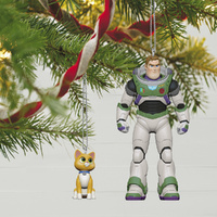 2022 Hallmark Keepsake Ornament - Disney/Pixar Lightyear Buzz Lightyear and Sox Set of 2