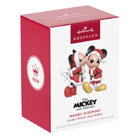 2026 Hallmark Keepsake Ornament - Disney Mickey & Minnie Merry Kissmas!
