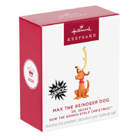 2026 Hallmark Keepsake Ornament - Dr. Seuss's How the Grinch Stole Christmas Max the Reindeer Dog