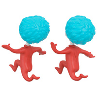 2024 Hallmark Keepsake Ornament - Dr. Seuss's The Cat in the Hat Thing One and Two (Set of 2)