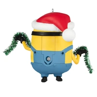 2025 Hallmark Keepsake Ornament - Minions Bob Trims the Tree with Sound