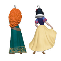 2024 Hallmark Keepsake Ornament - Disney Princesses Merida and Snow White (Mini Set of 2)