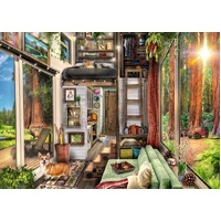 Ravensburger Puzzle 1000pc - Redwood Forest Tiny House