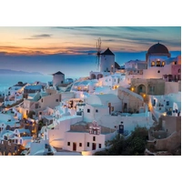 Ravensburger Puzzle 1000pc - Evening in Santorini Cinque Terre