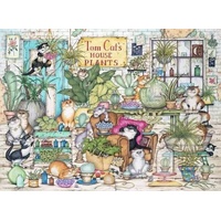 Ravensburger Puzzle 500pc - Crazy Cats Tom Cat's House Plants