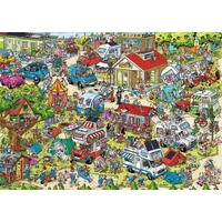 Ravensburger Puzzle 1000pc - Holiday Resort No. 1: The Campsite