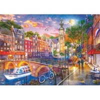 Ravensburger Puzzle 1000pc - Sunset Over Amsterdam