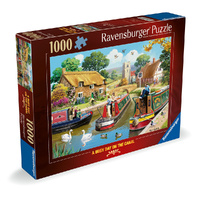 Ravensburger Puzzle 1000pc - A Busy Day on the Canal