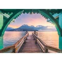 Ravensburger Puzzle 1000pc - Romantic Footbridge at Lac d'Annecy