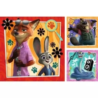Ravensburger Puzzle 3x49pc - Disney Zootopia 2