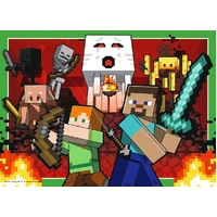 Ravensburger Puzzle 4x100pc - Minecraft Realms & Adventures Bumper Pack