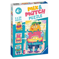 Ravensburger Puzzle 3 x 24pc - Mix-up Monsters!