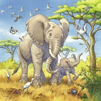 Ravensburger Puzzle 3x49pc - Wild Animals