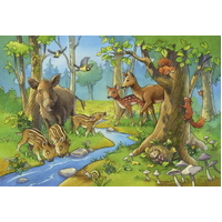 Ravensburger Puzzle 2 x 24pc - Animals of the Forest