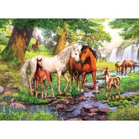 Ravensburger Puzzle 300pc XXL - Horses by the Stream