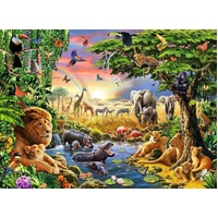 Ravensburger Puzzle 300pc XXL - At the Watering Hole