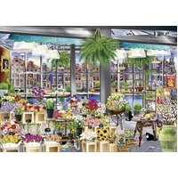 Ravensburger Puzzle 1000pc - Wanderlust Amsterdam Flower Market