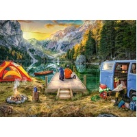 Ravensburger Puzzle 1000pc - Wanderlust Calm Campsite
